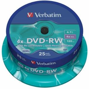 DVD-RW Verbatim [ spindle 25 | 4,7GB | 4x ]