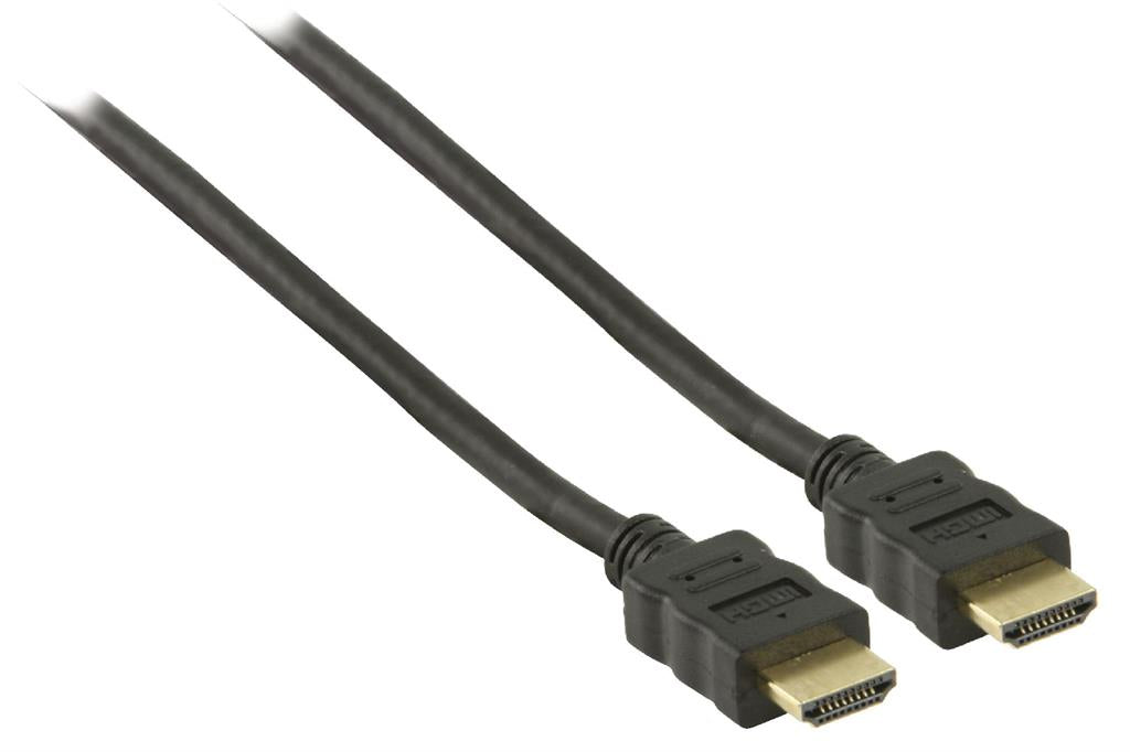 Kabelis HDMI Valueline High Speed Ethernet, HDMI - HDMI 0,50 m juodas