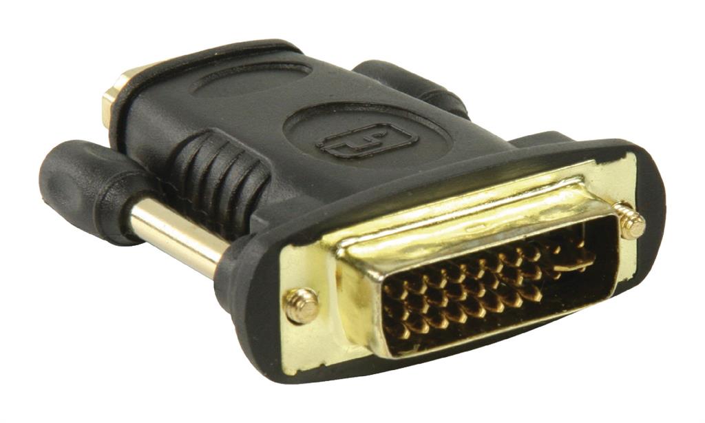 Adapteris Valueline DVI - HDMI DVI male - HDMI juodas