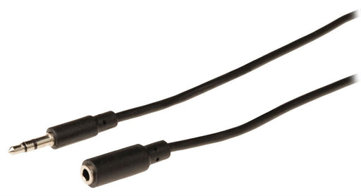 Prailgintuvas Valueline stereo Jack 3,5 mm male - female 3,5 mm 5,00 m juodas