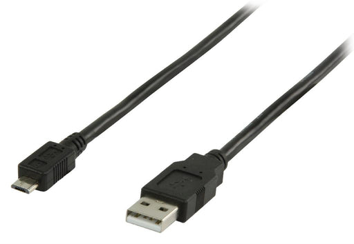 Kabelis Valueline USB 2.0 USB A male - USB Micro B male 2,00 m