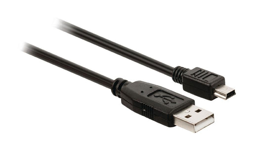 Kabelis Valueline USB 2.0 A male - Mini 5-pin male 2.00 m juodas
