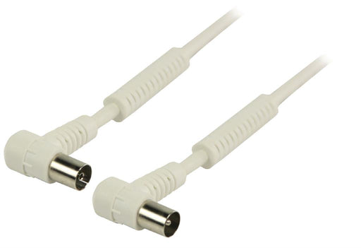 Antenos kabelis Valueline 120 dB male - female kampinis 1,50 m baltas