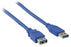 Parailginimo kabelis Valueline USB 3.0 USB A male - USB female 1,00 m