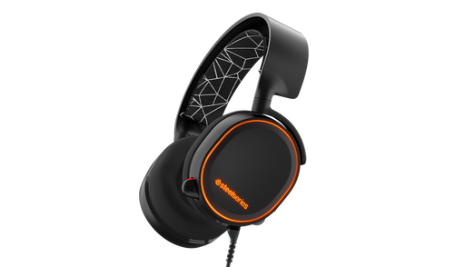 Žaidimų ausinės SteelSeries Arctis 5 Juodos