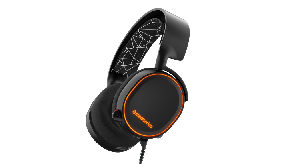 Žaidimų ausinės SteelSeries Arctis 5 Juodos