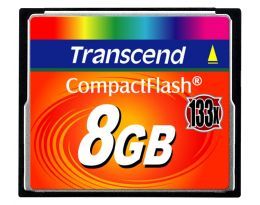 Atminties kortelė Transcend CF 8GB, Sparta iki 133x