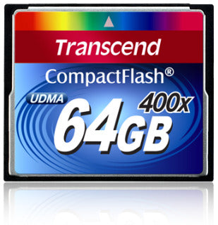 Atminties kortelė Transcend CF 64GB, Sparta 400x (90/60MBs)