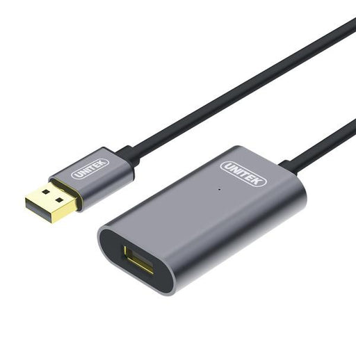 Unitek Kabelis aktyvus pratęsimo USB 2.0., 10m,  Alu., Y-272