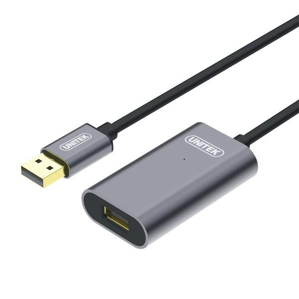 Unitek Kabelis aktyvus pratęsimo USB 3.0., 5m,  Alu., Y-3004