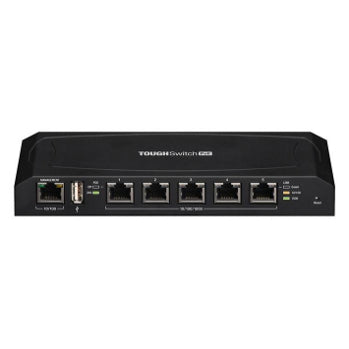 Ubiquiti TOUGHSwitch PoE 5-port Gigabit switch with 24V Passive PoE support