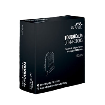 Ubiquiti TOUGHCable Connectors 1 Box of 100 PCs, Category 5 RJ-45 Plug, Shielded