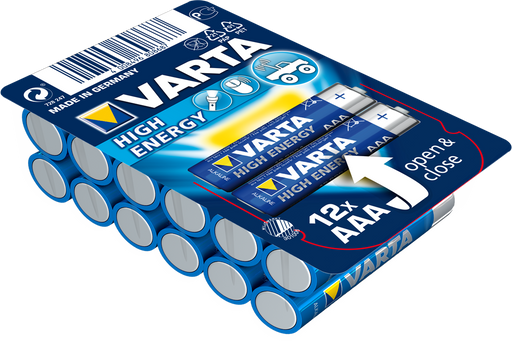Alkaline Batteries VARTA R3 (AAA) 12pcs High Energy