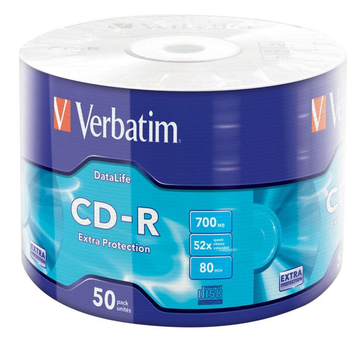 CD-R Verbatim [ 50 pcs, 700MB, 52x, wrap] EXTRA PROTECTION