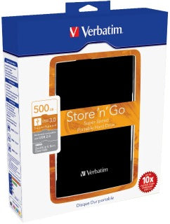 Išorinis diskas Verbatim Store & Go 2.5'' 500GB USB3, Juodas