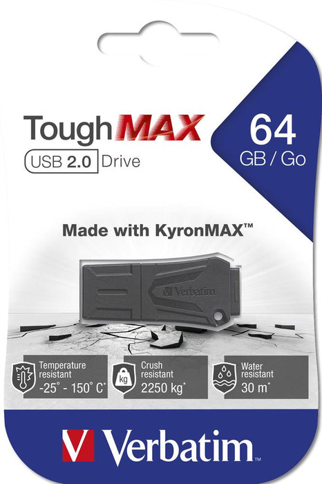 Verbatim ToughMax 64GB USB 2.0 Read/Write (80/25MB/s)