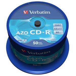 CD-R Verbatim [ cake box 50 | 700MB | 52x | Crystal | DataLife+ AZO ]