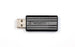 Atmintukas Verbatim PinStripe 32GB, Ištraukiamas - Push and Pull tipo