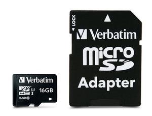 Verbatim 16GB Micro SD (HC) CLASS 10 WITH ADAPTOR