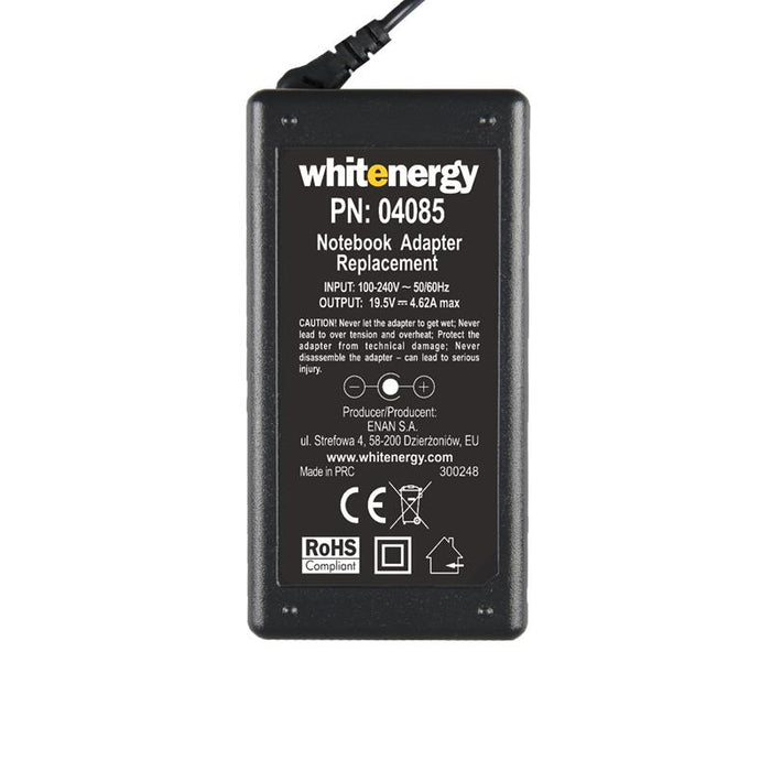 Nešiojamo kompiuterio pakrovėjas Whitenergy Dell 19.5V, 4.62A, 90W, 7.4x5.0