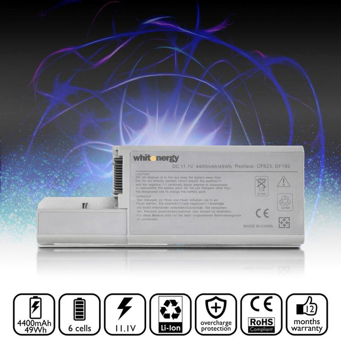 Nešiojamo kompiuterio baterija Whitenergy Dell Latitude D820 11.1V 4400mAh