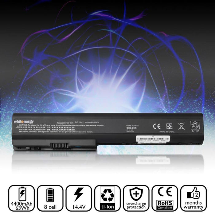 Nešiojamo kompiuterio baterija Whitenergy HP Compaq Pavilion DV7 14.4V 4400