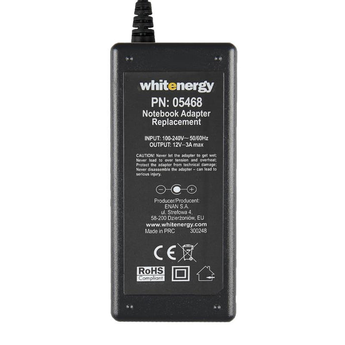 Nešiojamo kompiuterio pakrovėjas Whitenergy 12V/3A 36W, 4.8x1.7mm Asus Eee PC