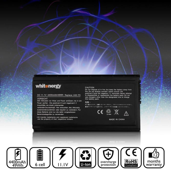 Nešiojamo kompiuterio baterija Whitenergy Asus A32-F5 11.1V 4400mAh