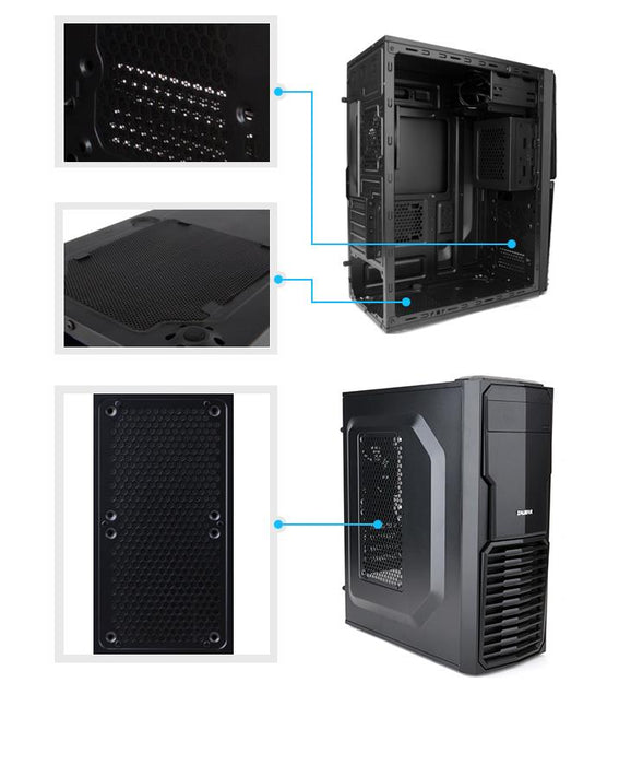 PC korpusas Zalman ZM-T4 Mini Tower (be PSU, USB 3.0)