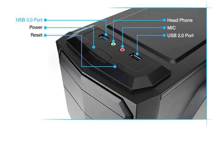 PC korpusas Zalman ZM-T4 Mini Tower (be PSU, USB 3.0)