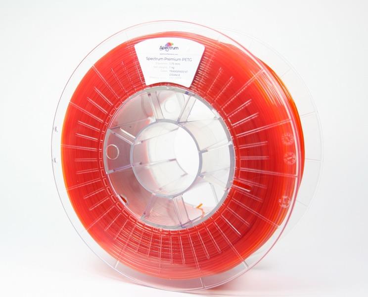 Gija 3D SPECTRUM / PETG / TRANSPARENT ORANGE / 1,75 mm / 1 kg