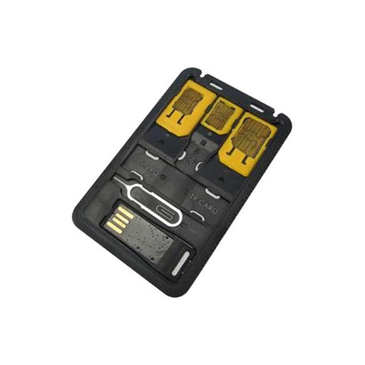 Rinkinys Techly SIM, nano-SIM Micro-SIM adapteris + MicroSD skaitytuvas + raktas