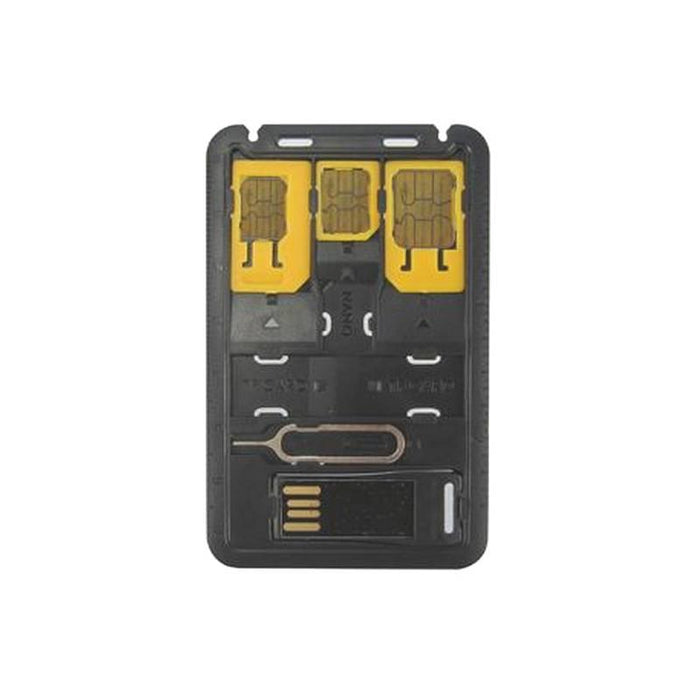 Rinkinys Techly SIM, nano-SIM Micro-SIM adapteris + MicroSD skaitytuvas + raktas