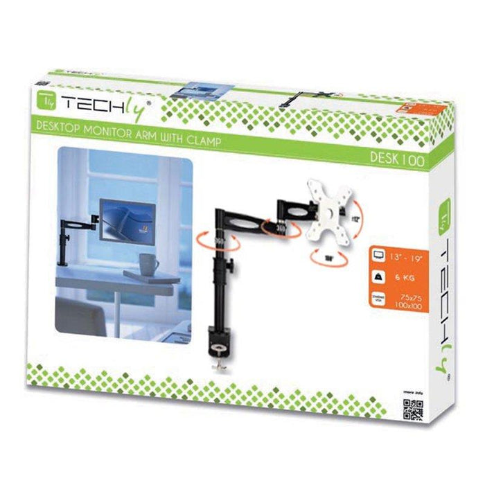 Laikiklis Techly skirtas LED/LCD 15''-27'' 8kg su dujine spyruokle