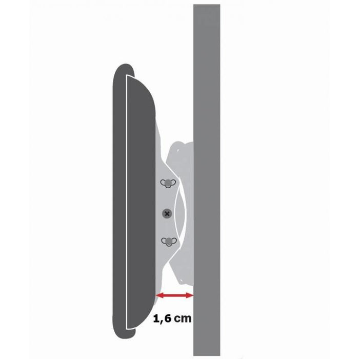Sieninis laikiklis Techly TV LCD/LED/PDP 42-80'' 60 kg VESA Juodas