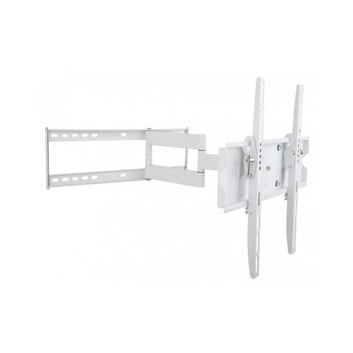 Sieninis laikiklis Techly TV LCD/LED/PDP 23-55'' 50kg VESA Reguliuojamas, baltas