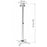 Lubinis projektoriaus laikiklis Techly 50-77 cm 15 kg Baltas