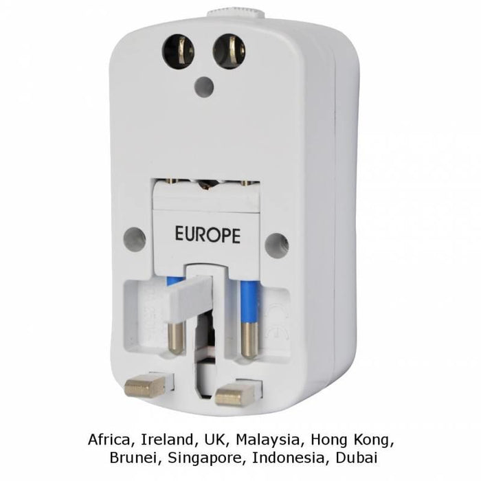 Universalus maitinimo adapteris Techly Europa JK JAV, su pakrovėju 2xUSB 5V 2A
