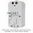 Universalus maitinimo adapteris Techly Europa JK JAV, su pakrovėju 2xUSB 5V 2A