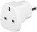 Maitinimo adapteris Techly UK/EU 13A, UK/BS - CEE 7/7 Baltas