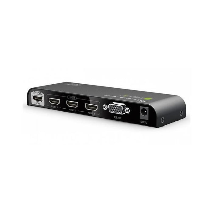Techly jungiklis HDMI V2.03x1,  3 įvesties ir 1 išvesties jungtys 4K2K UHD 3D
