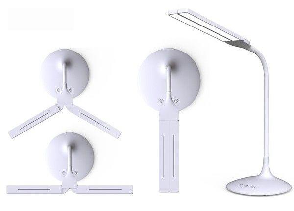 Techly LED stalinė lempa 48 diodų 5W 2700K/6500K su įkraunama baterija, balta