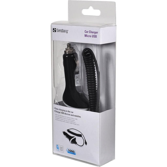 Automobilinis įkroviklis Sandberg Micro, USB 1000mA
