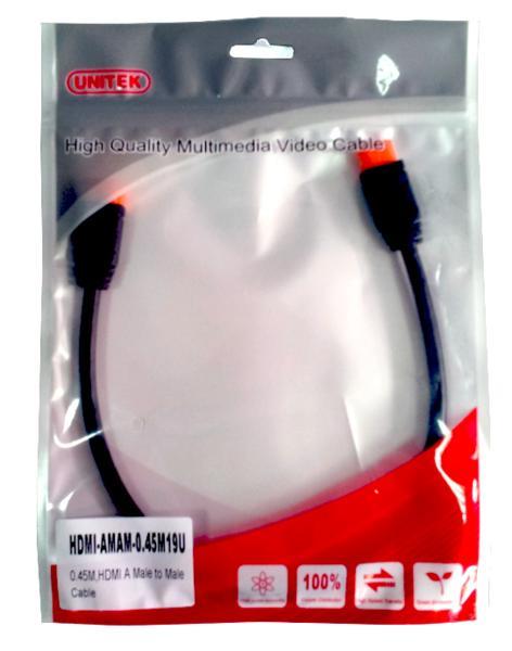 Unitek kabelis HDMI M/M 0,45m