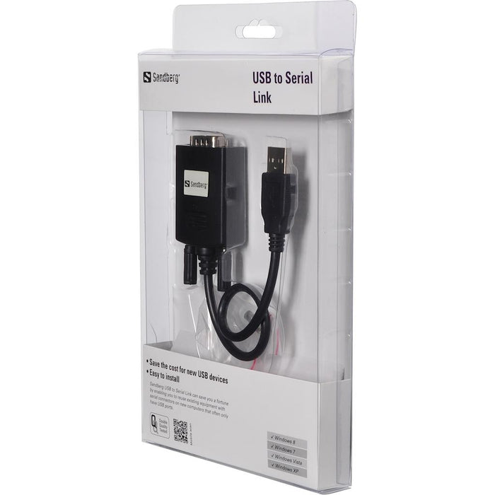 Adapteris Sandberg USB Serial Link (9-pin)