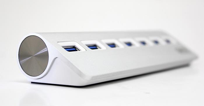 Unitek Hub 7x USB 3.0. aliuminis, Y-3187