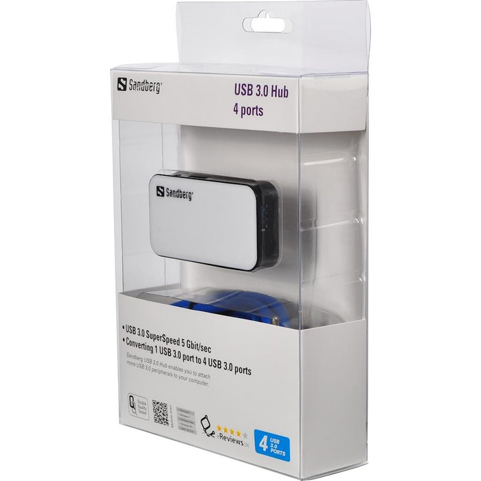 USB šakotuvas Sandberg USB3.0, 4 jungtis