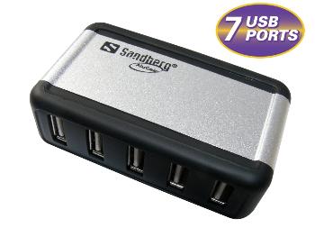 USB šakotuvas Sandberg AluGear, 7 jungtis