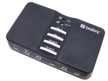 Išorinė garso plokštė Sandberg USB Sound Box 7.1