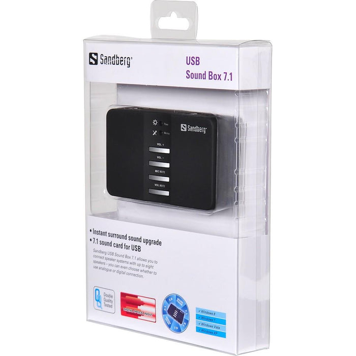 Išorinė garso plokštė Sandberg USB Sound Box 7.1